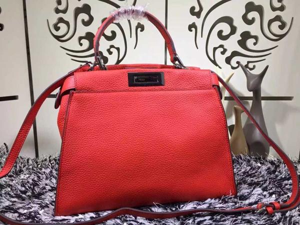 フェンディ コピー FENDI ★人気 SELLERIA PEEKABOO レギュラーサイズ Red 8BN290Q0JF0N7A